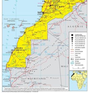 Sahara: La visite du président français Emmanuel Macron, une source de joie carte e1730377388787